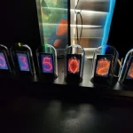 RGB Tube Clock LED Glows IPS Color Screen photo review