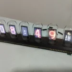 RGB Tube Clock LED Glows IPS Color Screen photo review