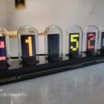 RGB Tube Clock LED Glows IPS Color Screen photo review