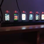 RGB Tube Clock LED Glows IPS Color Screen photo review