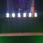 RGB Tube Clock LED Glows IPS Color Screen photo review